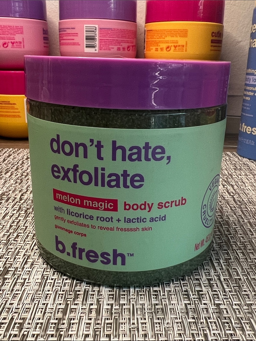 B.fresh Melon Magic Body Scrub - licorice root + lactic acid